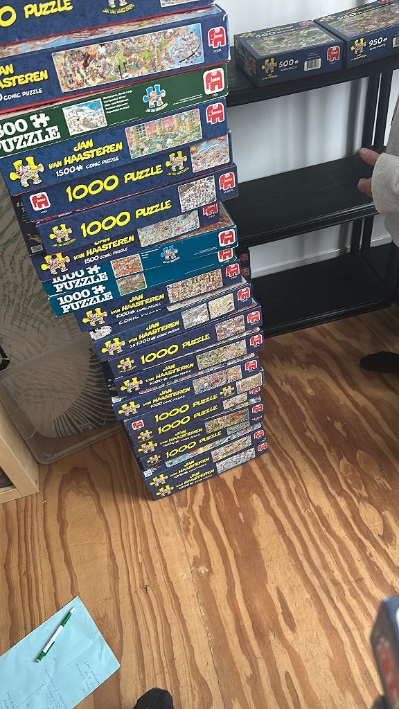 Jan van Haasteren 500 tot 5000, Hobby en Vrije tijd, Ophalen, Meer dan 1500 stukjes, Gebruikt, Legpuzzel