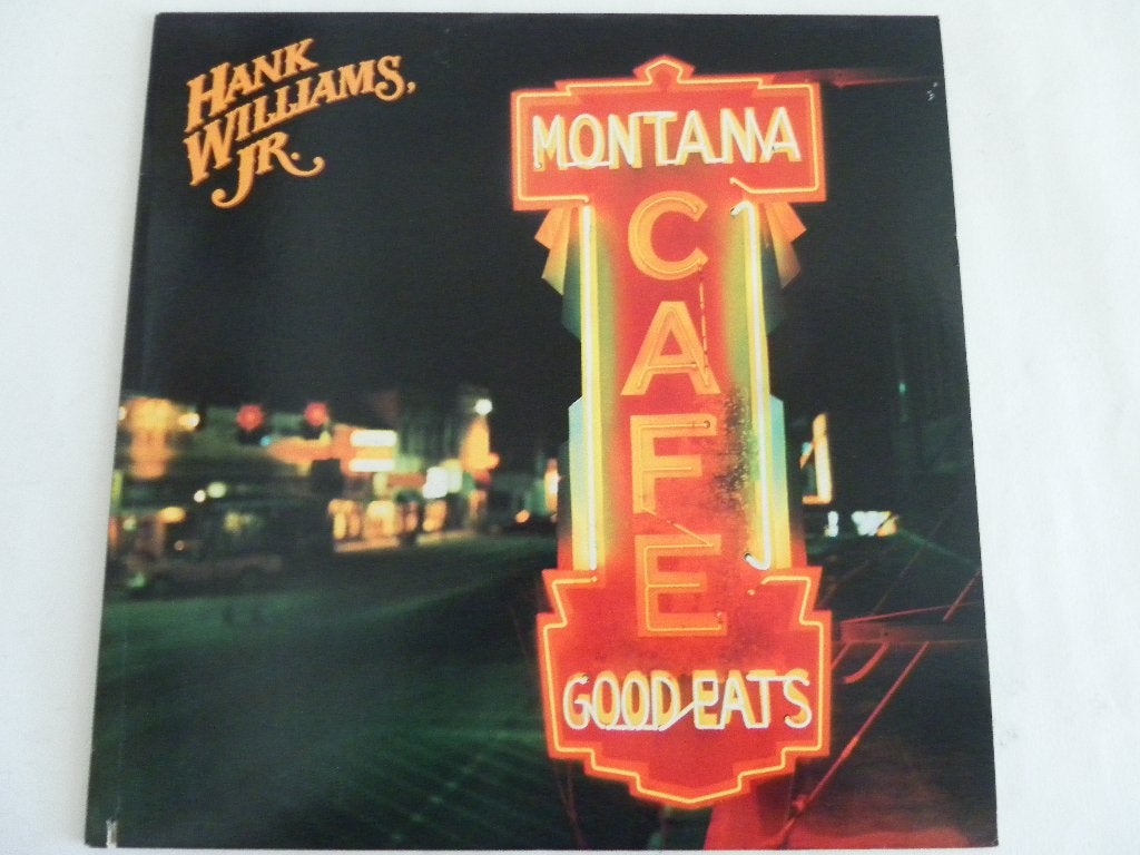 LP Hank Williams, Jr. - Montana Cafe, LP, Gebruikt, Originele persing, Ophalen of Verzenden