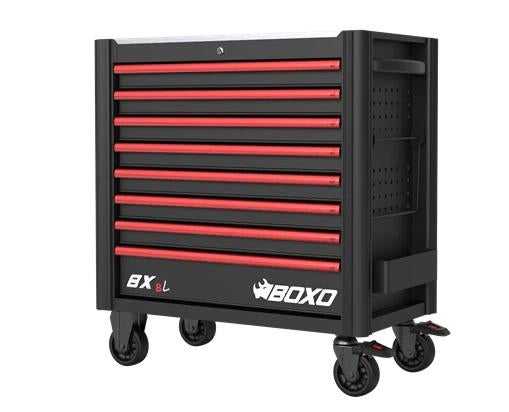 BOXO BX8L Gereedschapwagen 8 Laden RODE HGREEP / Nieuw