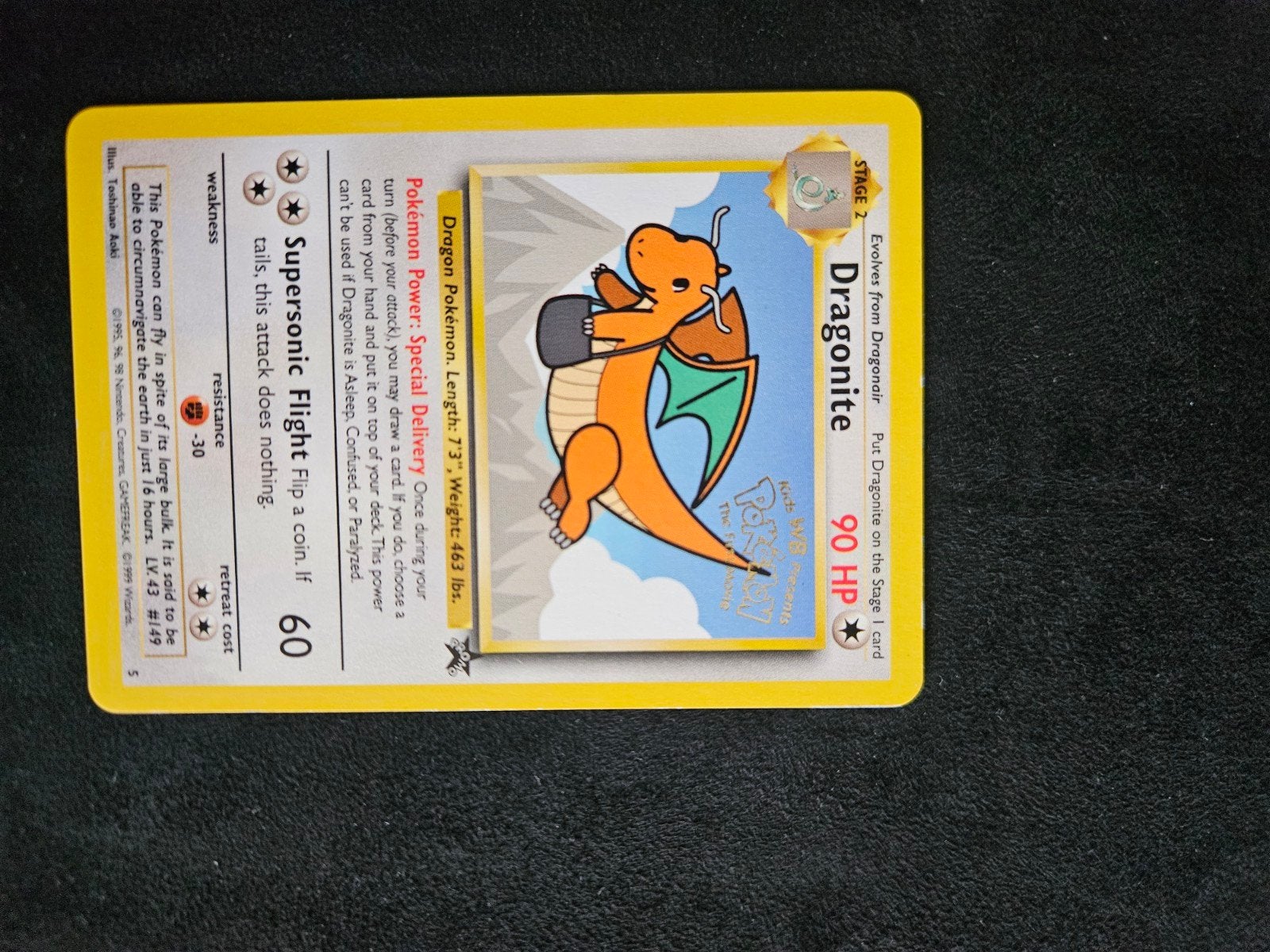 Dragonite WP Promo Kaart - Zeldzame Pokémon Kaart, Hobby en Vrije tijd, Verzamelkaartspellen | Pokémon, Ophalen of Verzenden, Zo goed als nieuw