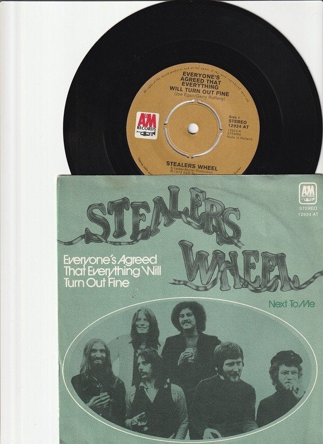 STEALERS WHEEL - EVERYONE'S AGREED THAT EVERYTHING WILL TURN, 7 inch, Zo goed als nieuw, Pop, Overige typen