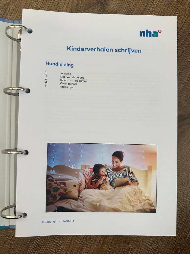 NHA Cursus Kinderverhalen Schrijven, Boeken, Studieboeken en Cursussen, Ophalen of Verzenden, Alpha, Zo goed als nieuw, Niet van toepassing