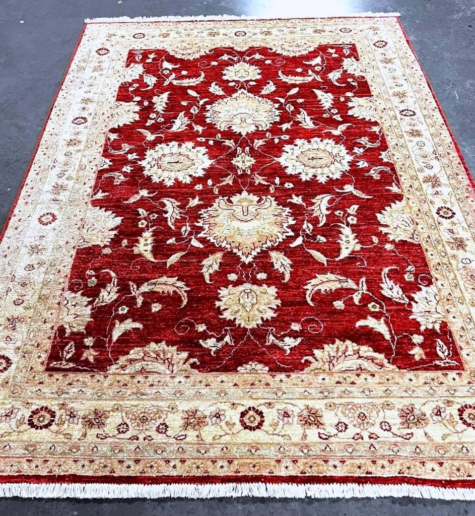 Ziegler tapijt handgeknoopt Afghaanse tapijt- 230 x 170 cm, Ophalen, 150 tot 200 cm, 200 cm of meer, Crème