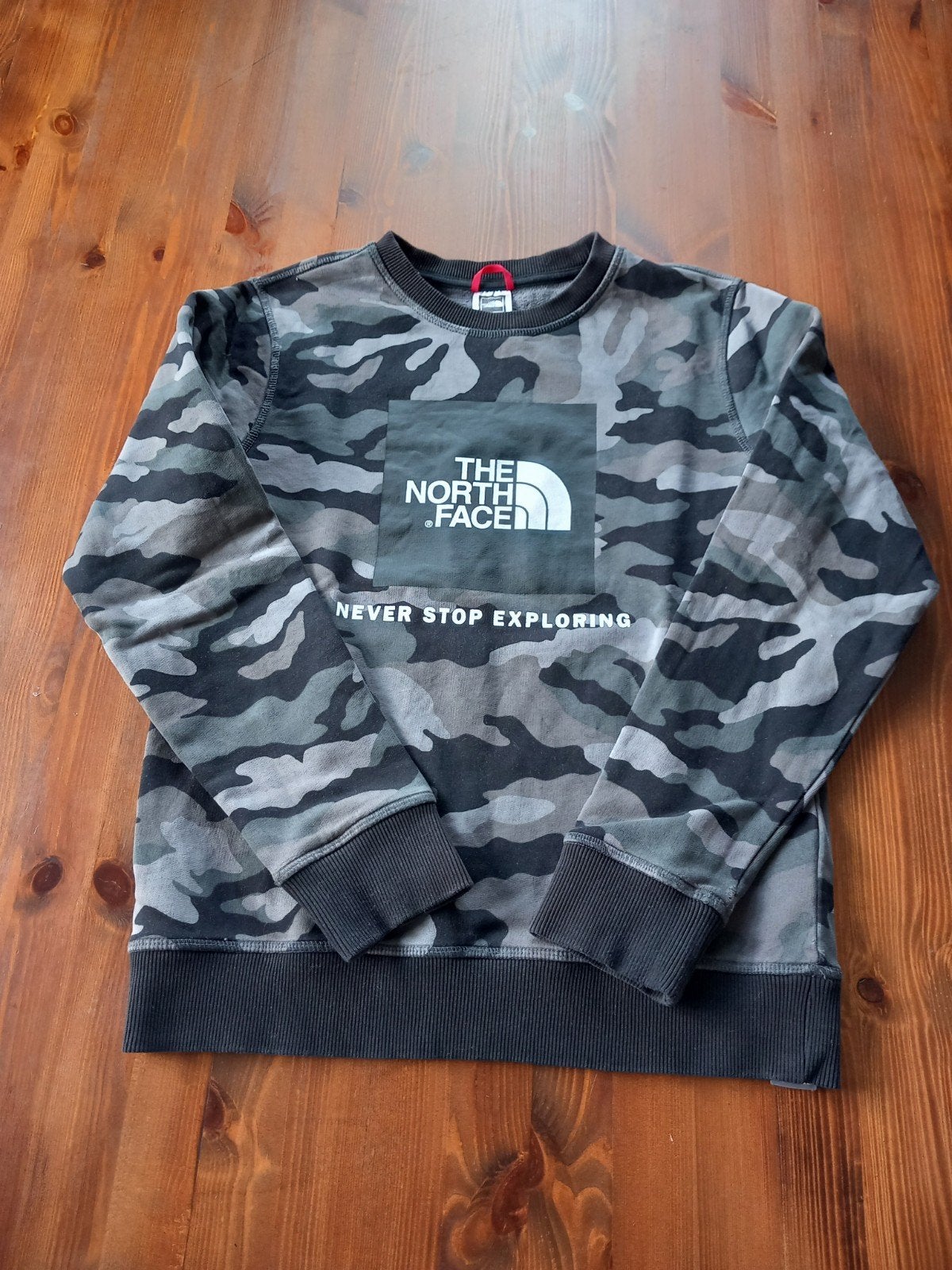 The North Face Camo Sweater - Maat 158, Trui of Vest, Ophalen of Verzenden, Jongen, Gebruikt