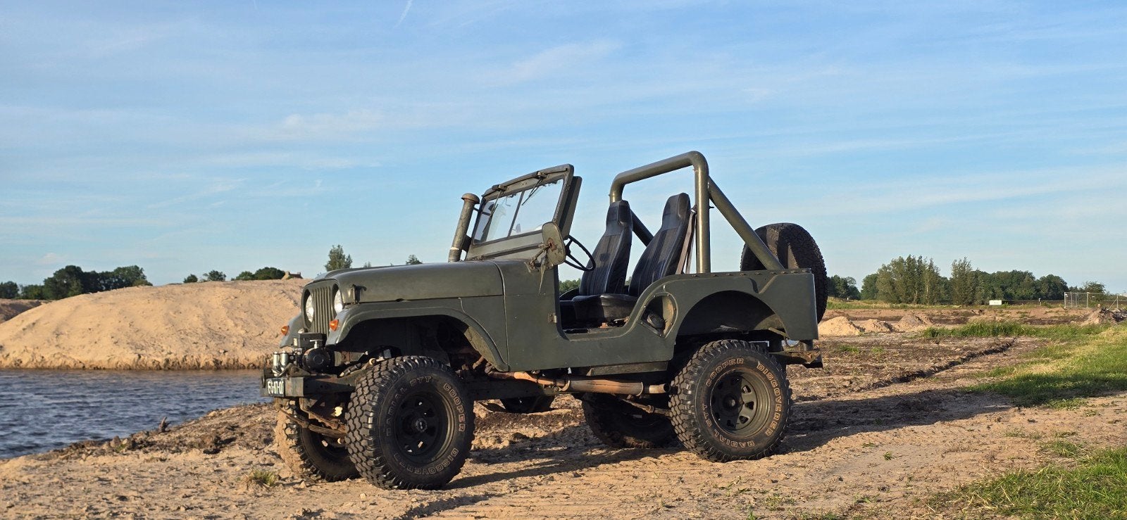 Jeep Willys 1958 Groen, 1440 kg, Particulier, LPG, Te koop