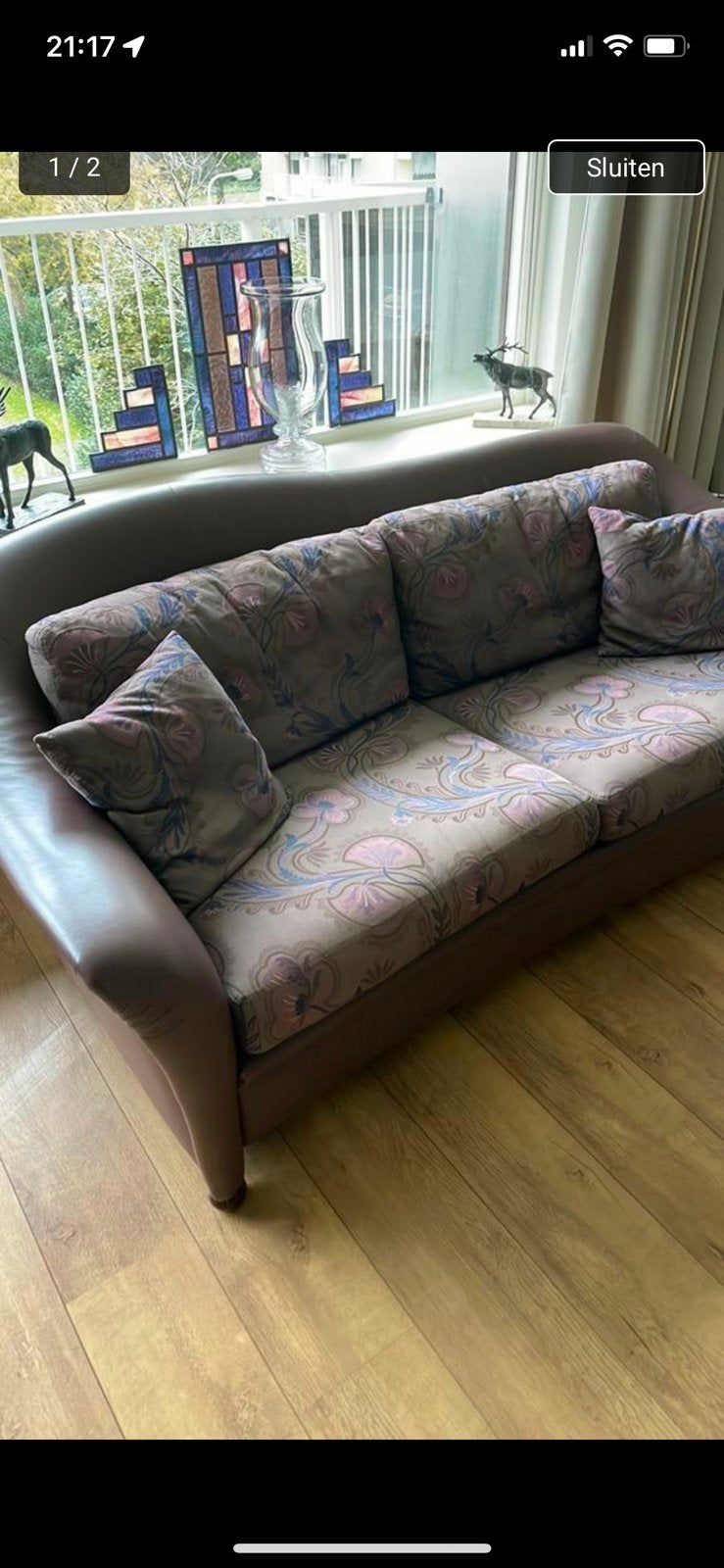 Leuk bankje ophalen, Ophalen, Gebruikt, Tweepersoons, 75 tot 100 cm