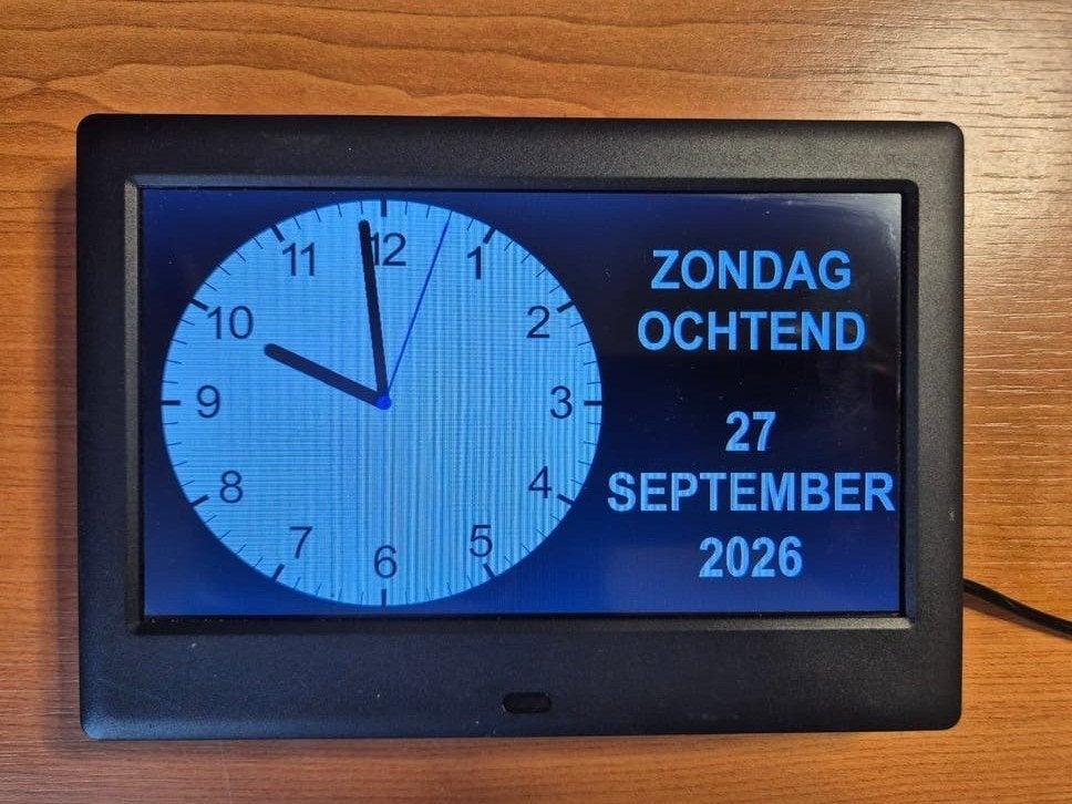 Digitale kalender klok, Ophalen of Verzenden, Zo goed als nieuw