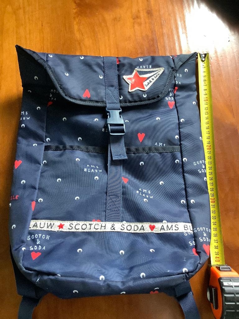 Scotch & soda rugzak blauw, Ophalen of Verzenden, Zo goed als nieuw, Scotch & Soda