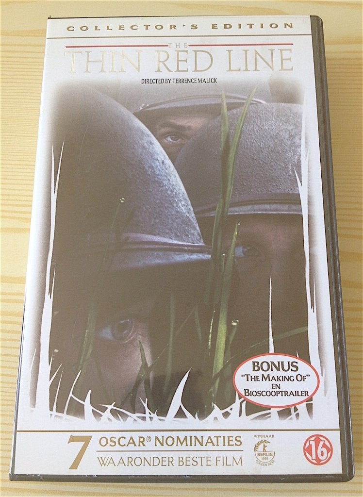 vhs The Thin Red Line van Terrence Malick (Video), Ophalen, Engels, Vanaf 16 jaar, Drama