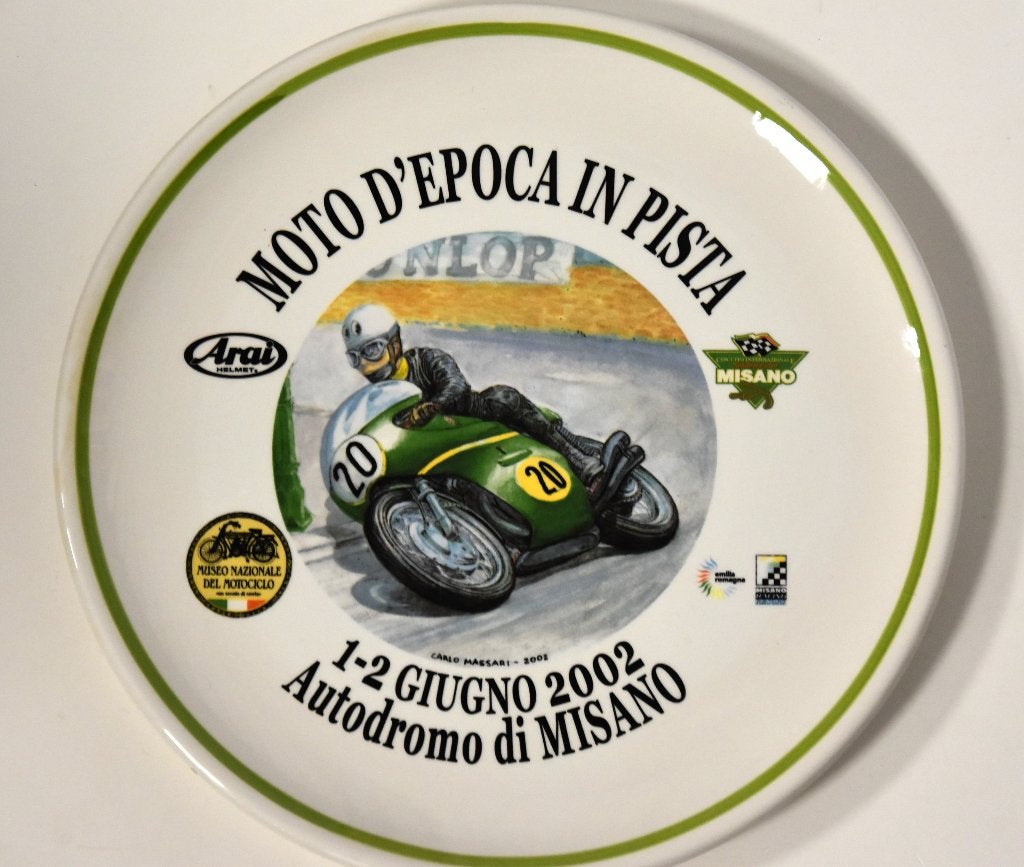 2x Wandbord motorrace Misano 2002 en 2003 CMS Ceramics, Ophalen of Verzenden, Zo goed als nieuw, Motoren