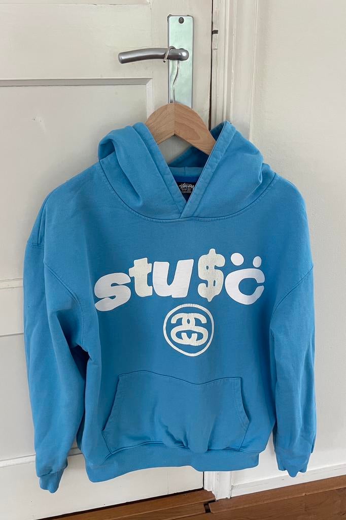 Stüssy hoodie blauw - maat S, Kleding | Heren, Ophalen of Verzenden, Gedragen, Maat 46 (S) of kleiner, Blauw
