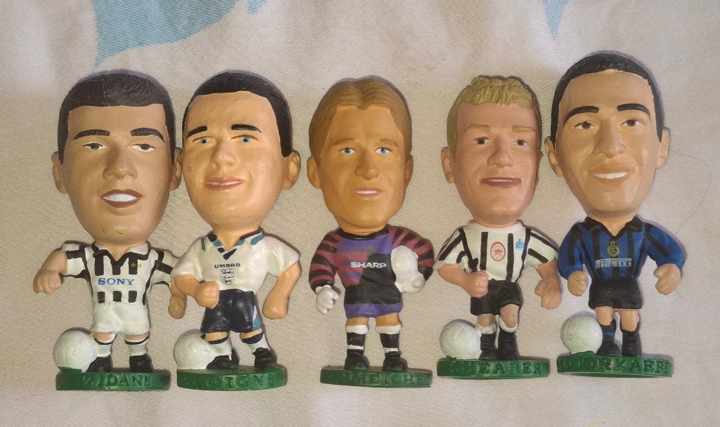 Corinthian vintage jaren 90 voetballers beeldjes, Ophalen of Verzenden, Zo goed als nieuw, Buitenlandse clubs, Beeldje of Poppetje