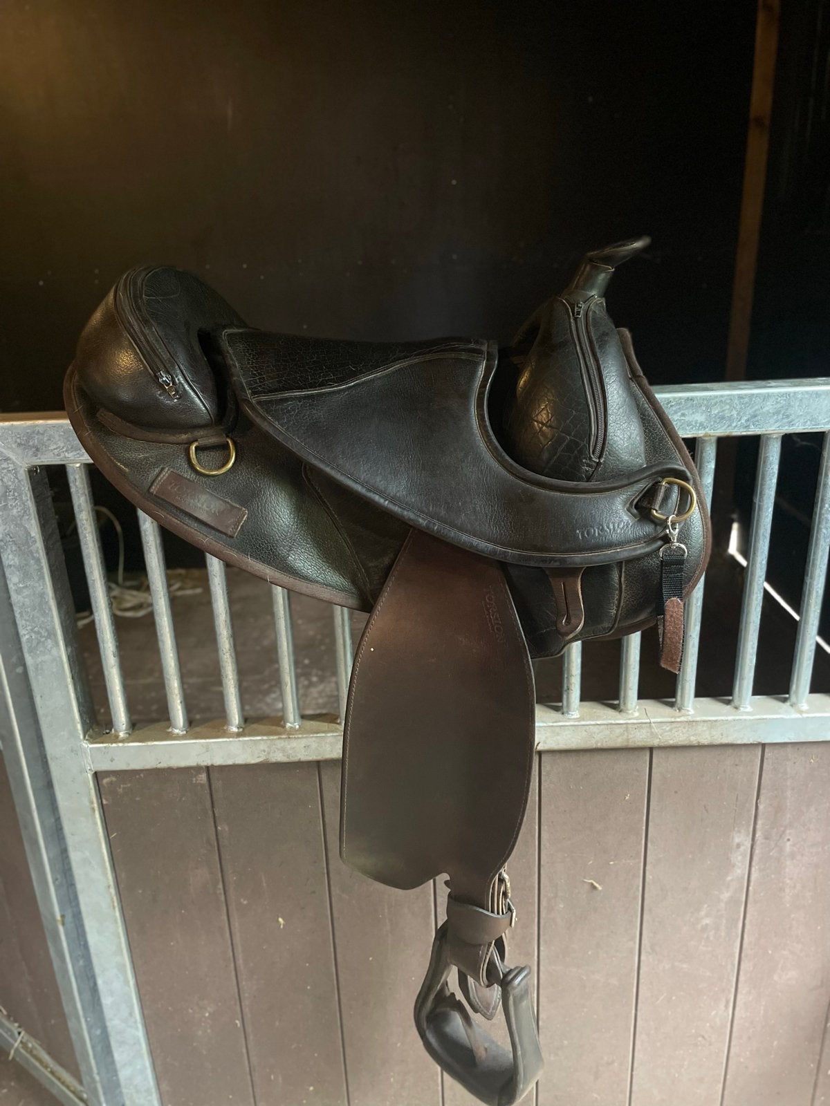 Torsion boomloos westernzadel, Ophalen, L (17.5 inch), Extra wijd, Overige merken