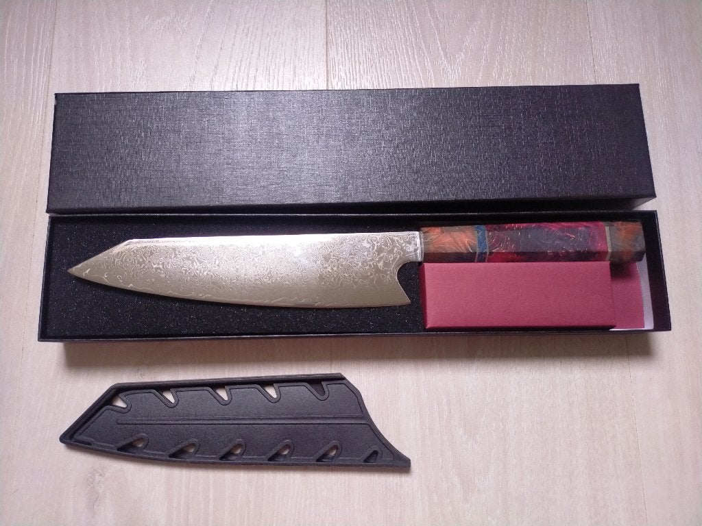 Japans kiritsuke vg10 koksmes Damascus koksmes chefs mes, Huis en Inrichting, Overige typen, Ophalen of Verzenden, Nieuw