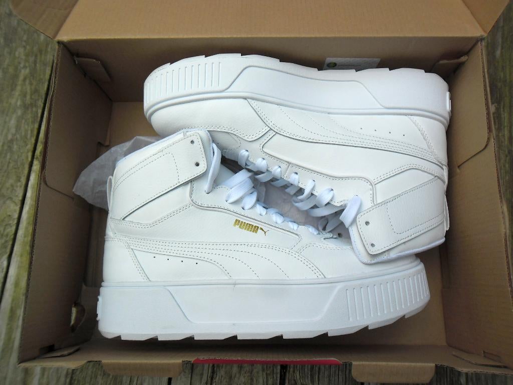 Puma gave hoge witte sneakers maat 42, Puma, Wit, Nieuw, Ophalen of Verzenden
