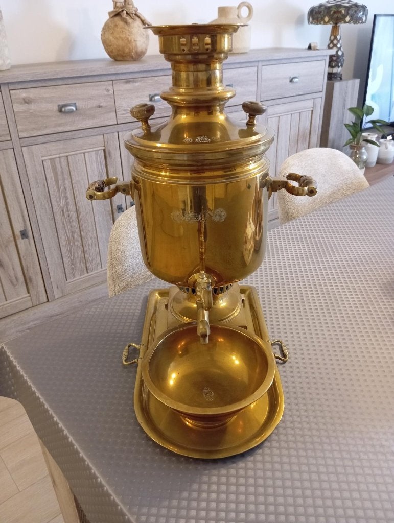 Russische Samovar, Antiek en Kunst, Antiek | Koper en Brons, Ophalen, Koper