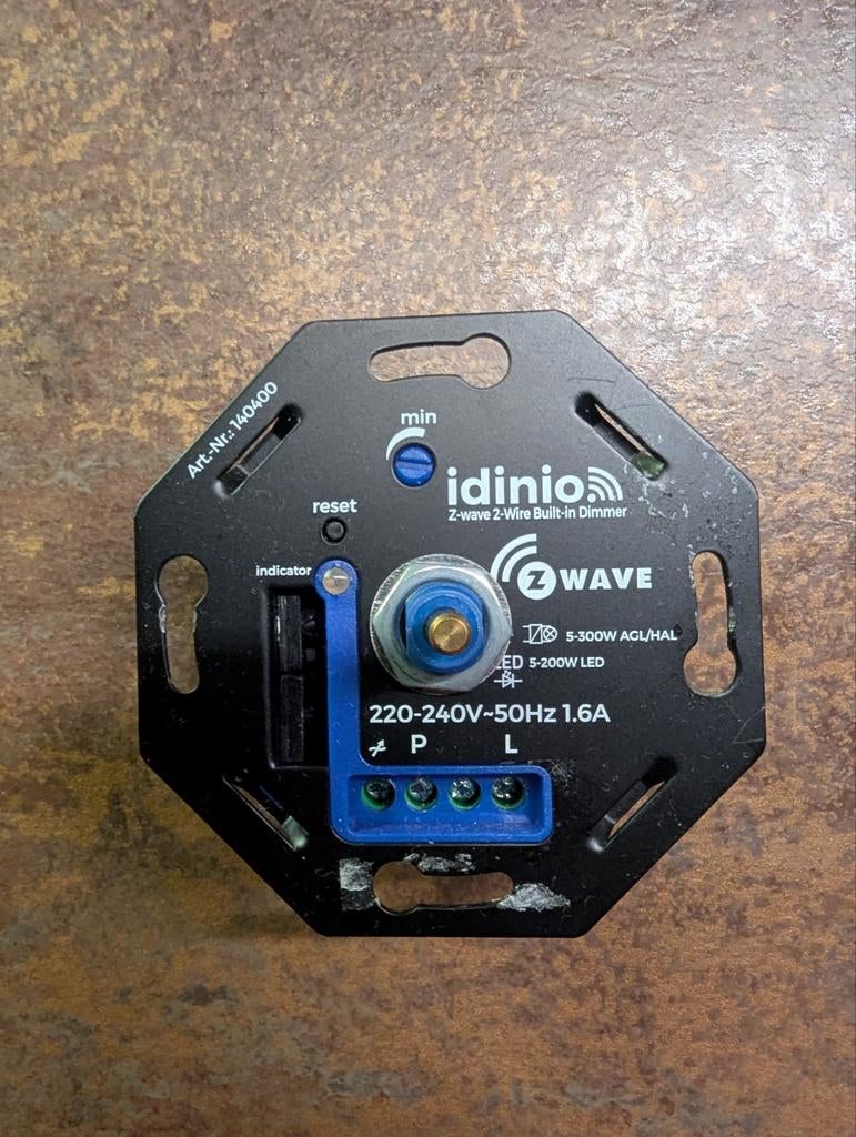 Idinio Z-Wave Inbouw Dimmer - Werkt met Homey, Ophalen of Verzenden, Gebruikt, Schakelaar