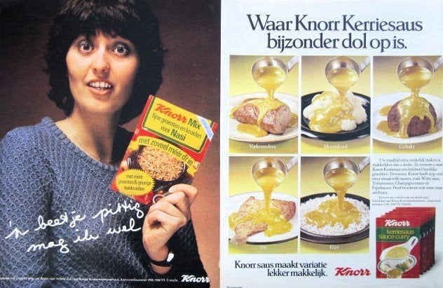 37 vintage advertenties reclames Knorr 57-80 Aromat soep, Ophalen of Verzenden, Gebruikt, Overige typen