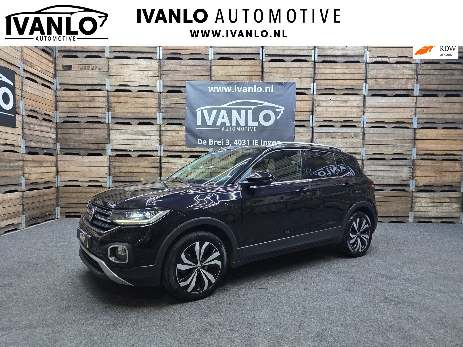 Volkswagen T-Cross 1.0 TSI Style 1.0 TSI Style Navi Clima LM, Auto's, Gebruikt, 116 pk, Zwart, Bedrijf
