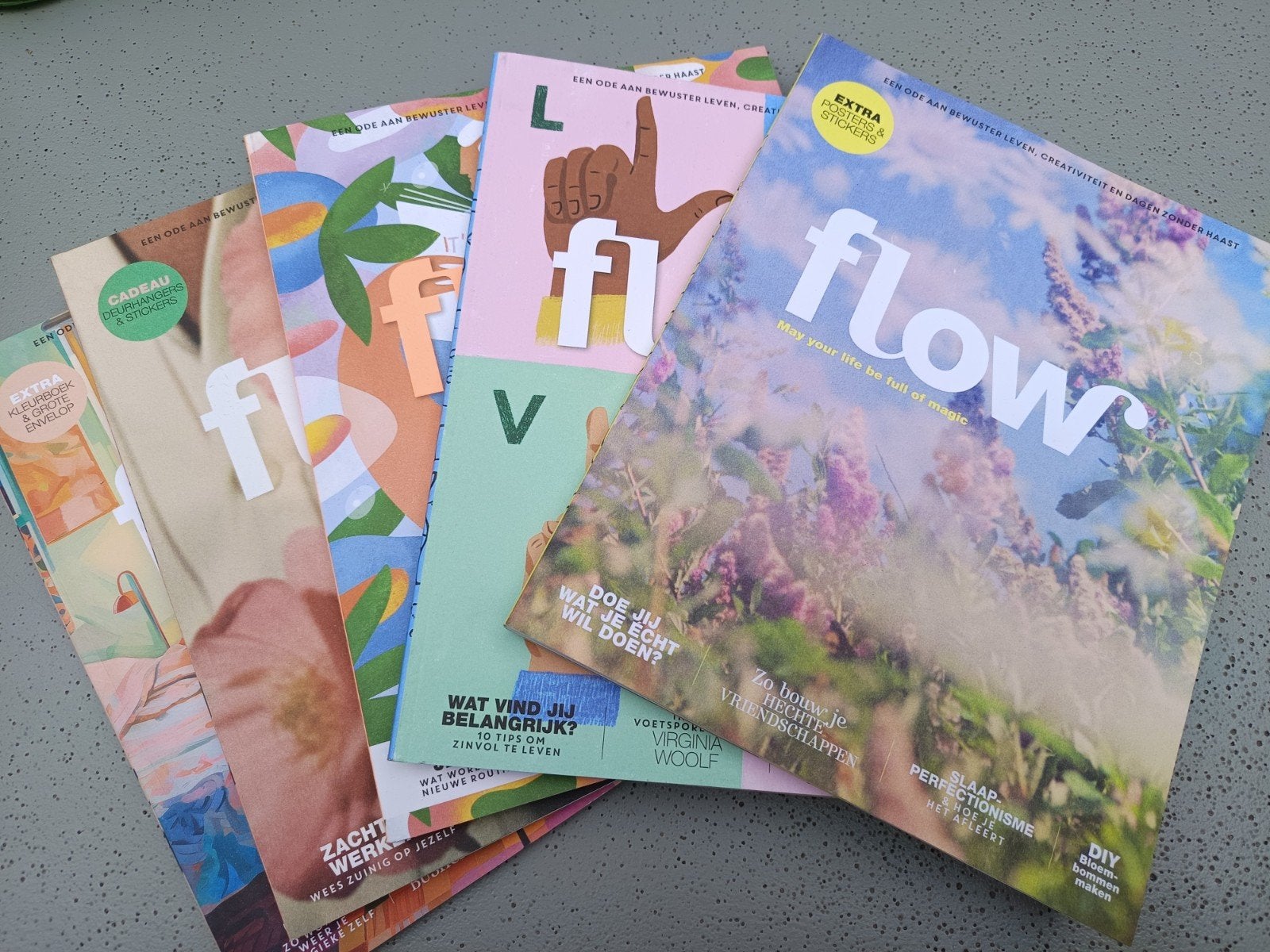Flow tijdschriften - diverse nummers, Ophalen of Verzenden, Gelezen, Lichaam en Geest