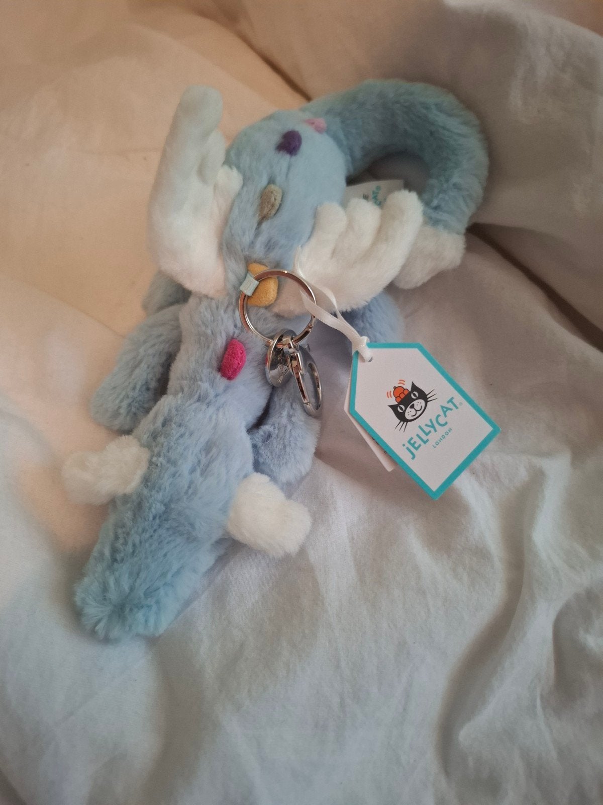 Jellycat officieel sky dragon keychakn, Ophalen of Verzenden, Zo goed als nieuw, Stoffen beer, Overige merken