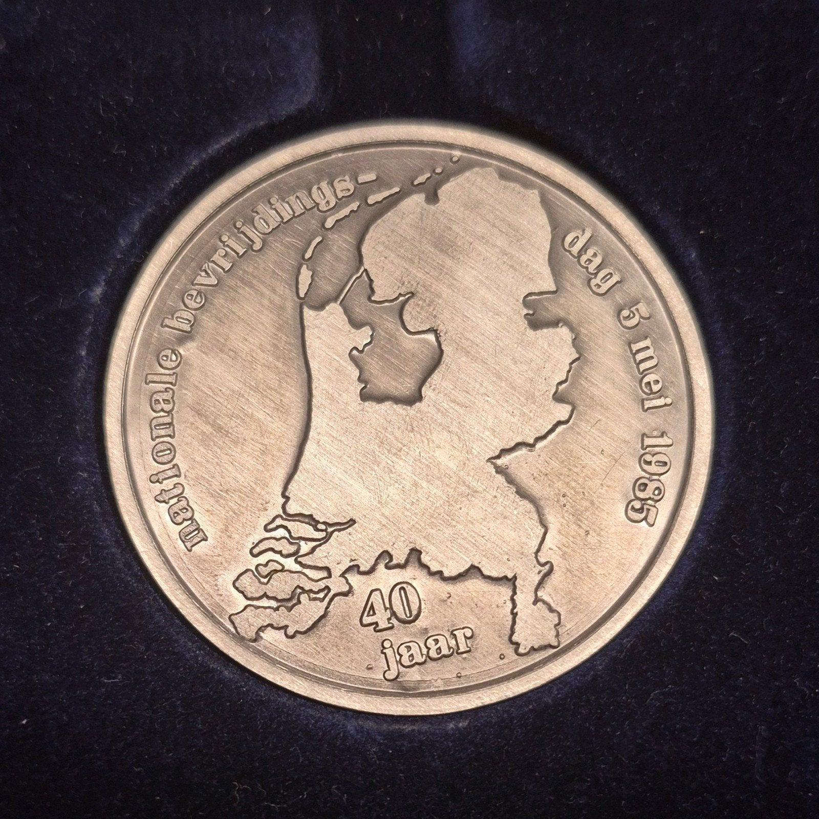 Nationale Bevrijdingsmunt 40 Jaar (1985) - 50 mm, Ophalen of Verzenden, Overige materialen, Nederland