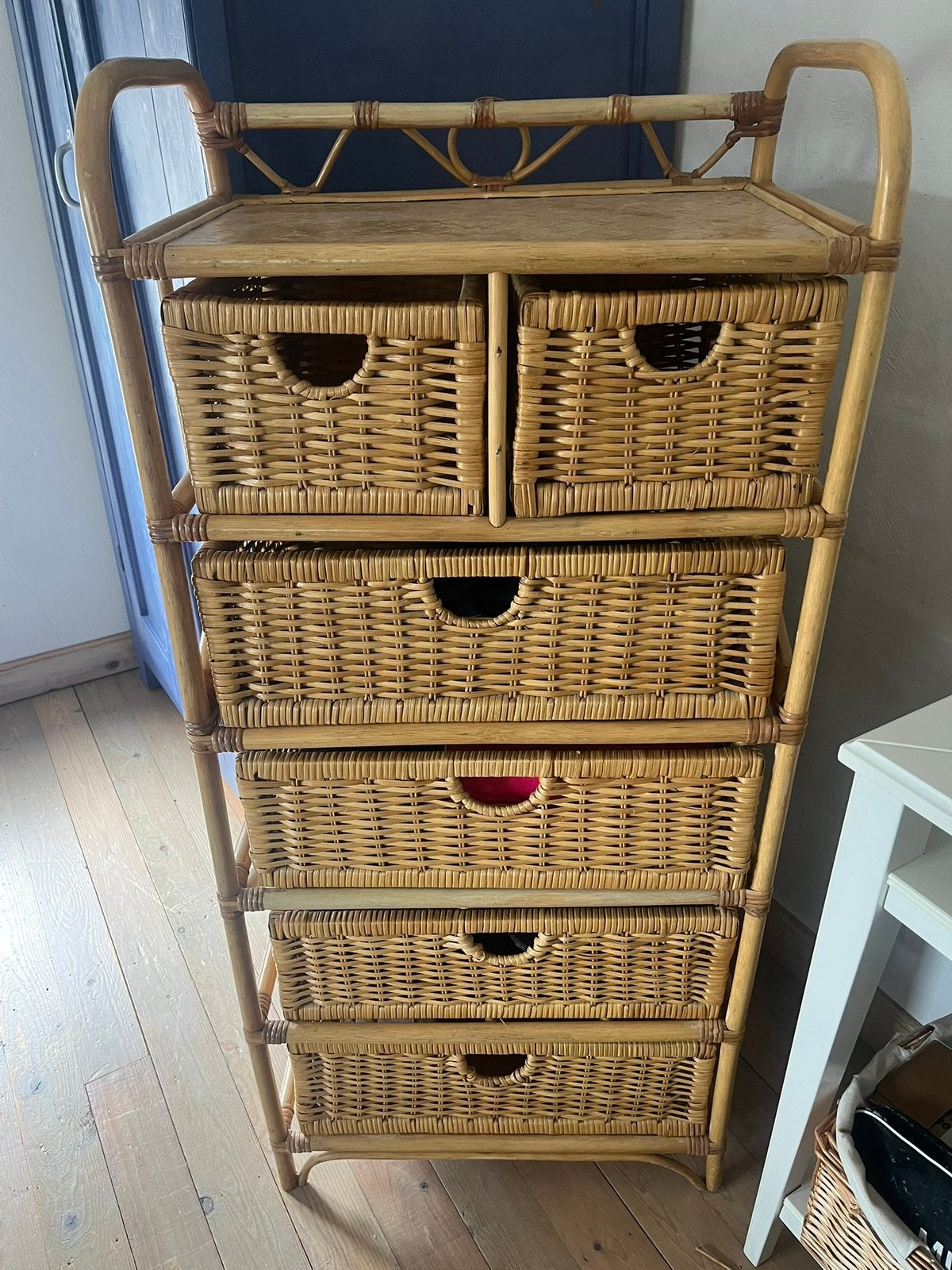 Rotan kast, Ophalen, Overige materialen, 5 laden of meer, 100 tot 150 cm