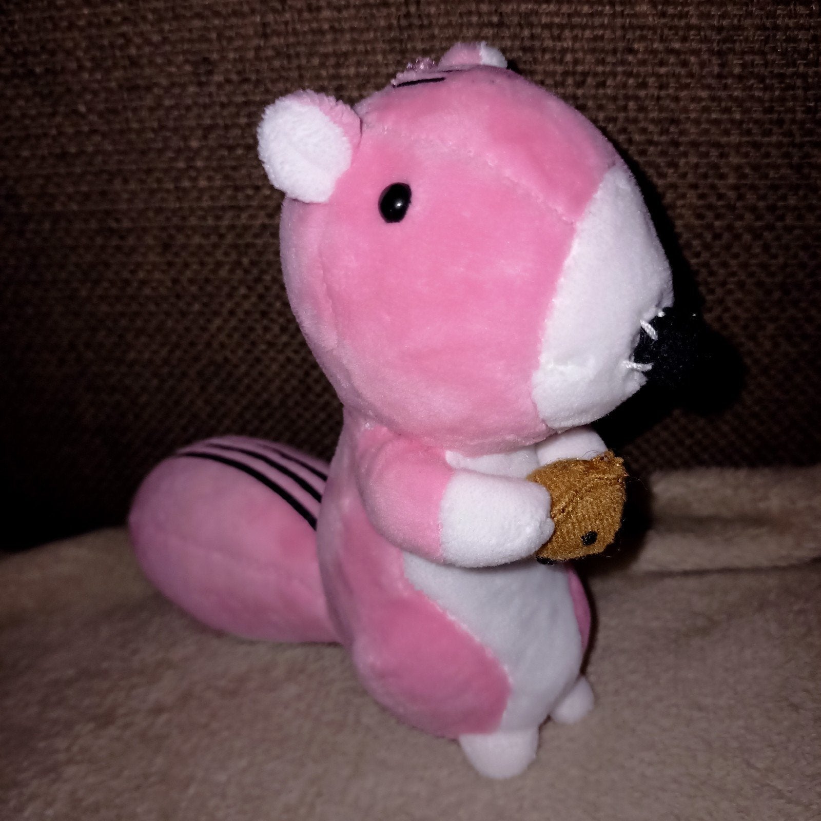 Bonobono roze eekhoorn., Overige merken, Overige typen, Ophalen of Verzenden, Zo goed als nieuw