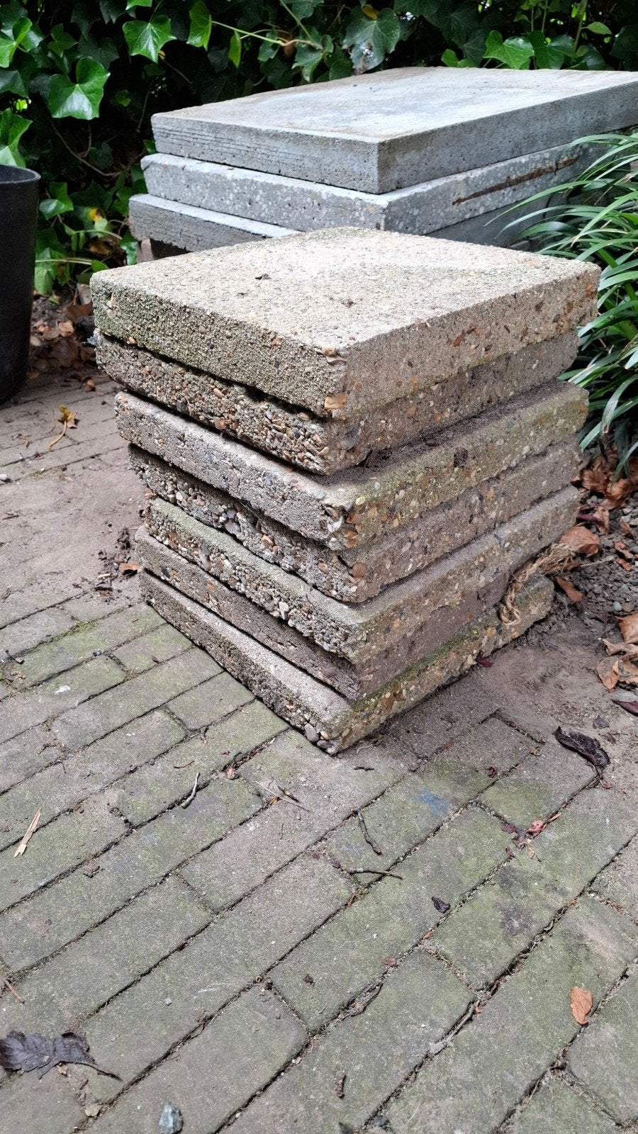 Diverse partij tegels: grijs, houtlook en vierkant, Tuin en Terras, Tegels en Klinkers, Verzenden, Beton, Terrastegels