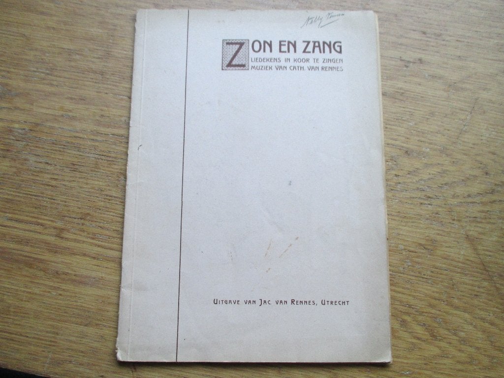 Cath.van rennes - zon en zang liedjes, Gebruikt, Zang, Ophalen of Verzenden, Artiest of Componist