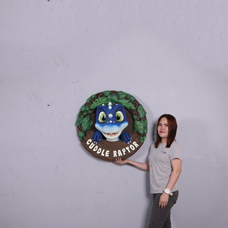 Cuddle Raptor – Wall Decor – Dinosaurus Diameter 77 cm, Ophalen, Nieuw, Overige typen