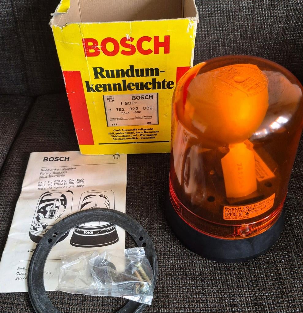 Vintage zwaailamp Bosch model RKLE 110. NIEUWSTAAT!, Auto-onderdelen, Ophalen of Verzenden, Nieuw