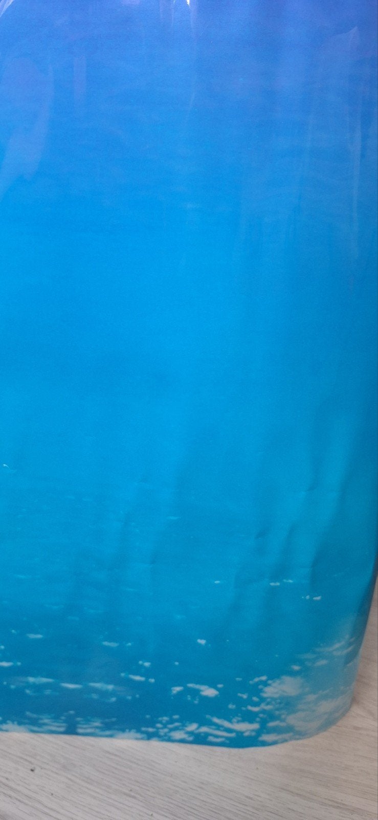 Juwel blue water achtergrond poster 75x60cm, Ophalen of Verzenden, Leeg aquarium