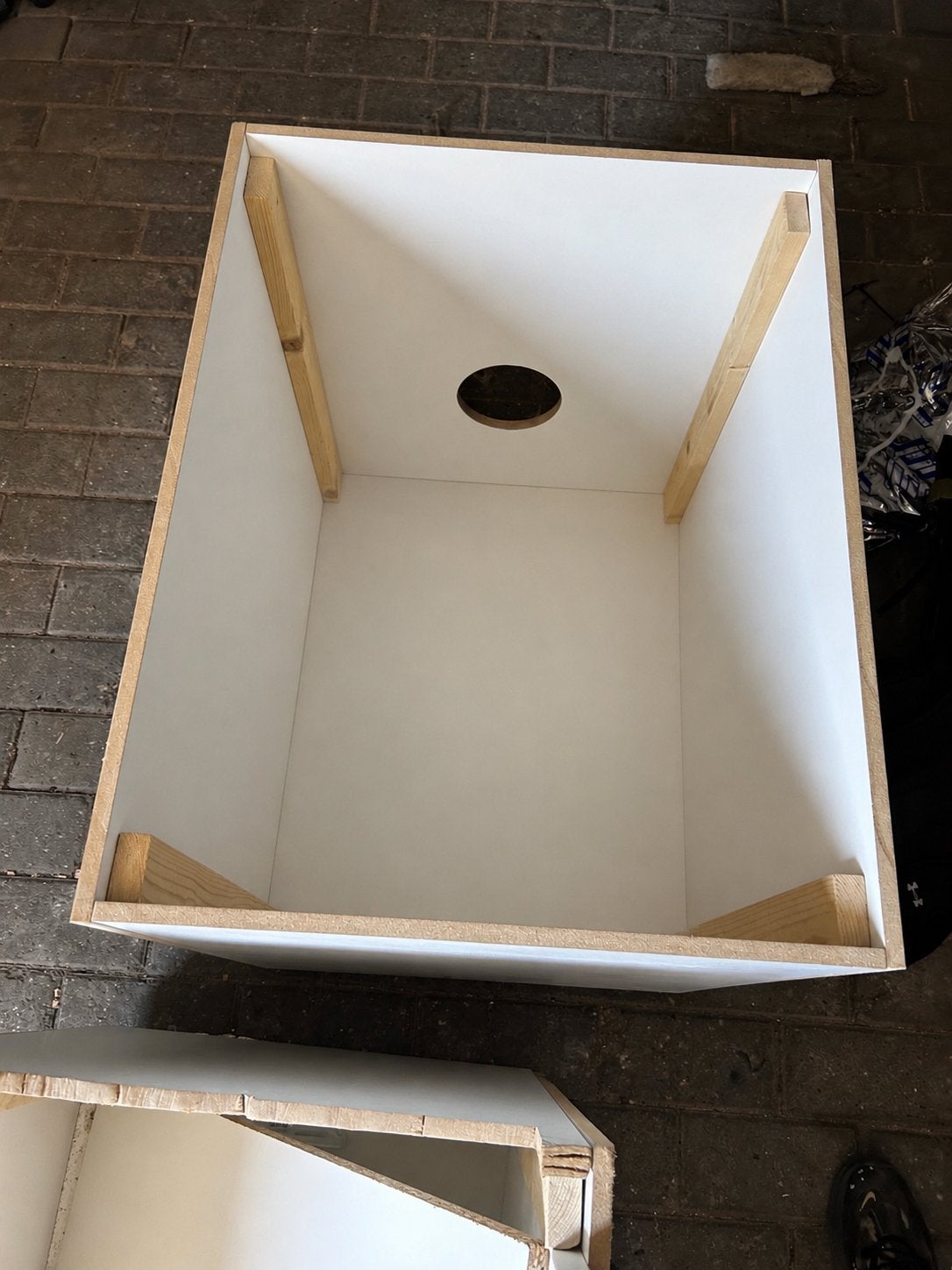 GRATIS kattenbakbox 2x, Ophalen, Gebruikt