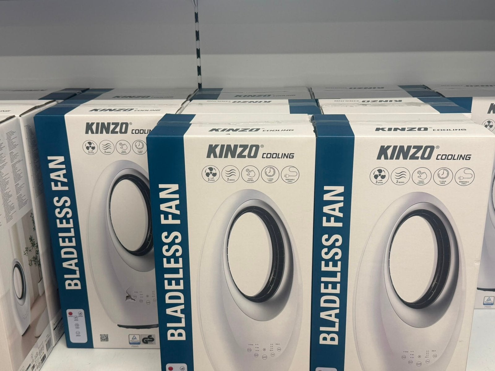 Kinzo Cooling Bladeless fan laatste 2, Witgoed en Apparatuur, Ventilatoren, Nieuw, Torenventilator, Ventilator met afstandsbediening