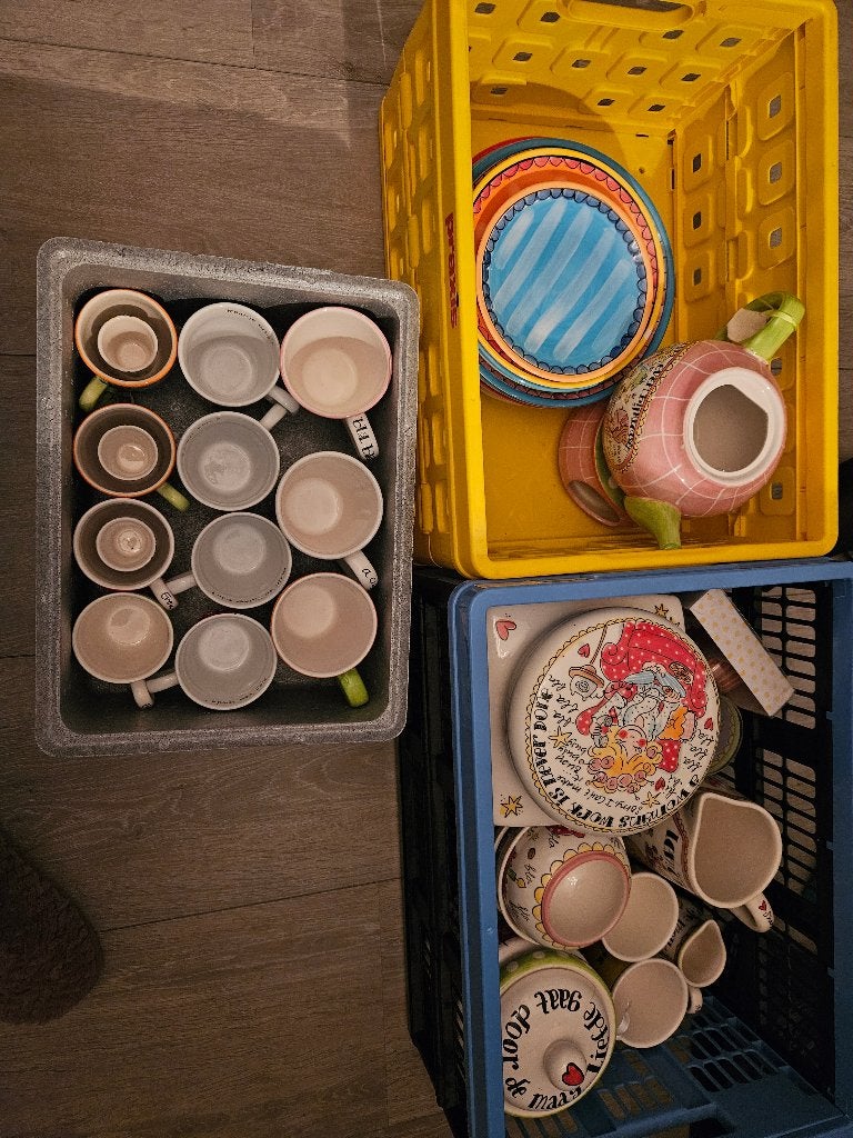 Blond servies (zie omschrijving), Ophalen, Gebruikt, Overige typen, Aardewerk