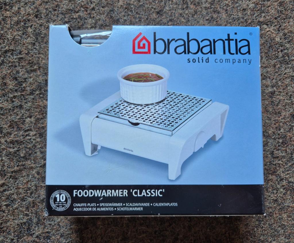 Brabantia Foodwarmer 'Classic' - Nieuw in doos, Overige typen, Nieuw, Ophalen of Verzenden, Metaal