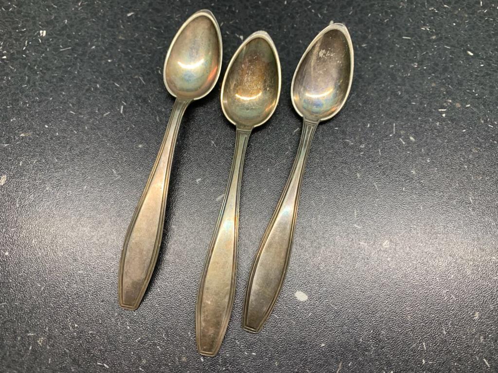 Verzilverde lepeltjes, Antiek en Kunst, Ophalen of Verzenden