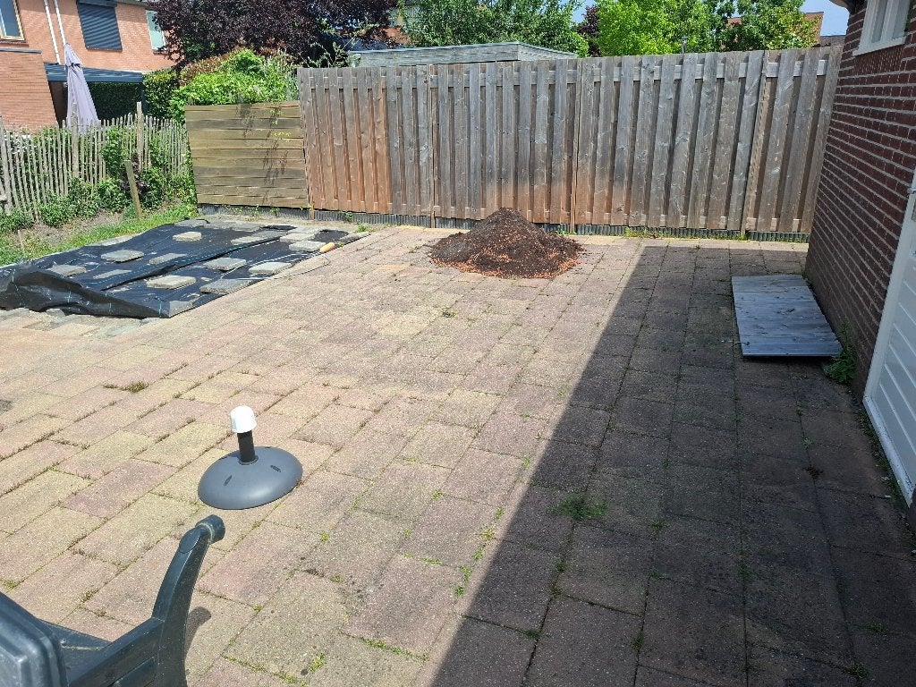 Gratis terrastegels 40 x 30 cm, Ophalen, Gebruikt, 10 m² of meer, Beton