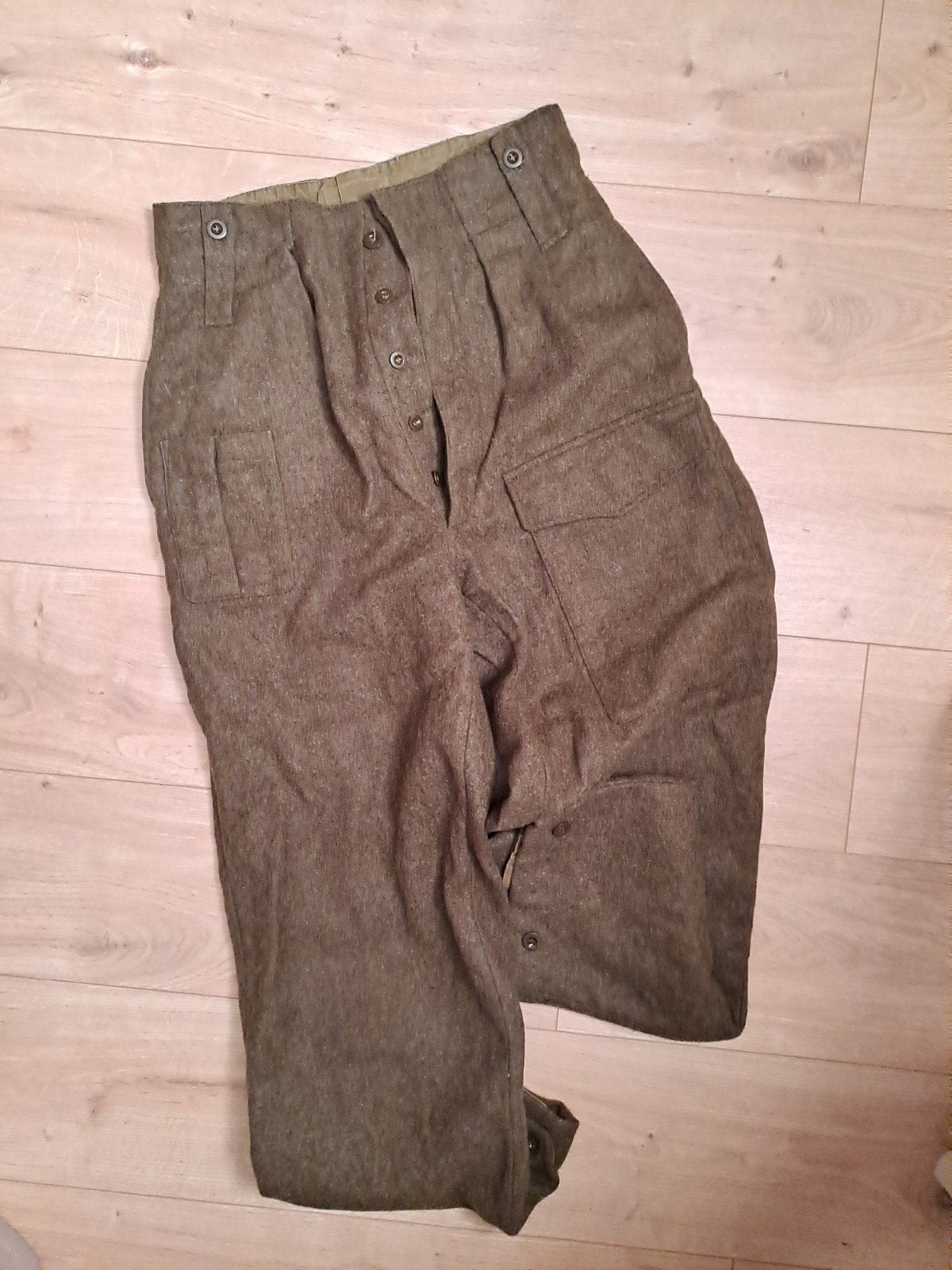 Battledress uniform broek MVO, jaren 50, Ophalen of Verzenden, Landmacht, Nederland, Kleding of Schoenen