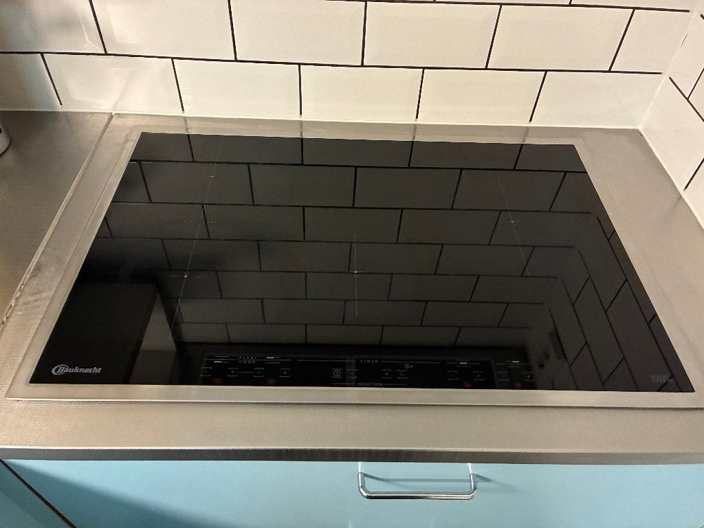 Bauknecht 77 cm inductie kookplaat, Ophalen, Gebruikt, 4 kookzones, Inbouw