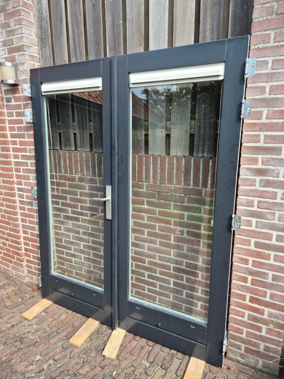 tuindeuren met driepuntsluiting en veiligheidsbeslag!!!!, Doe-het-zelf en Verbouw, Ophalen, 80 tot 100 cm, 200 tot 215 cm, Glas