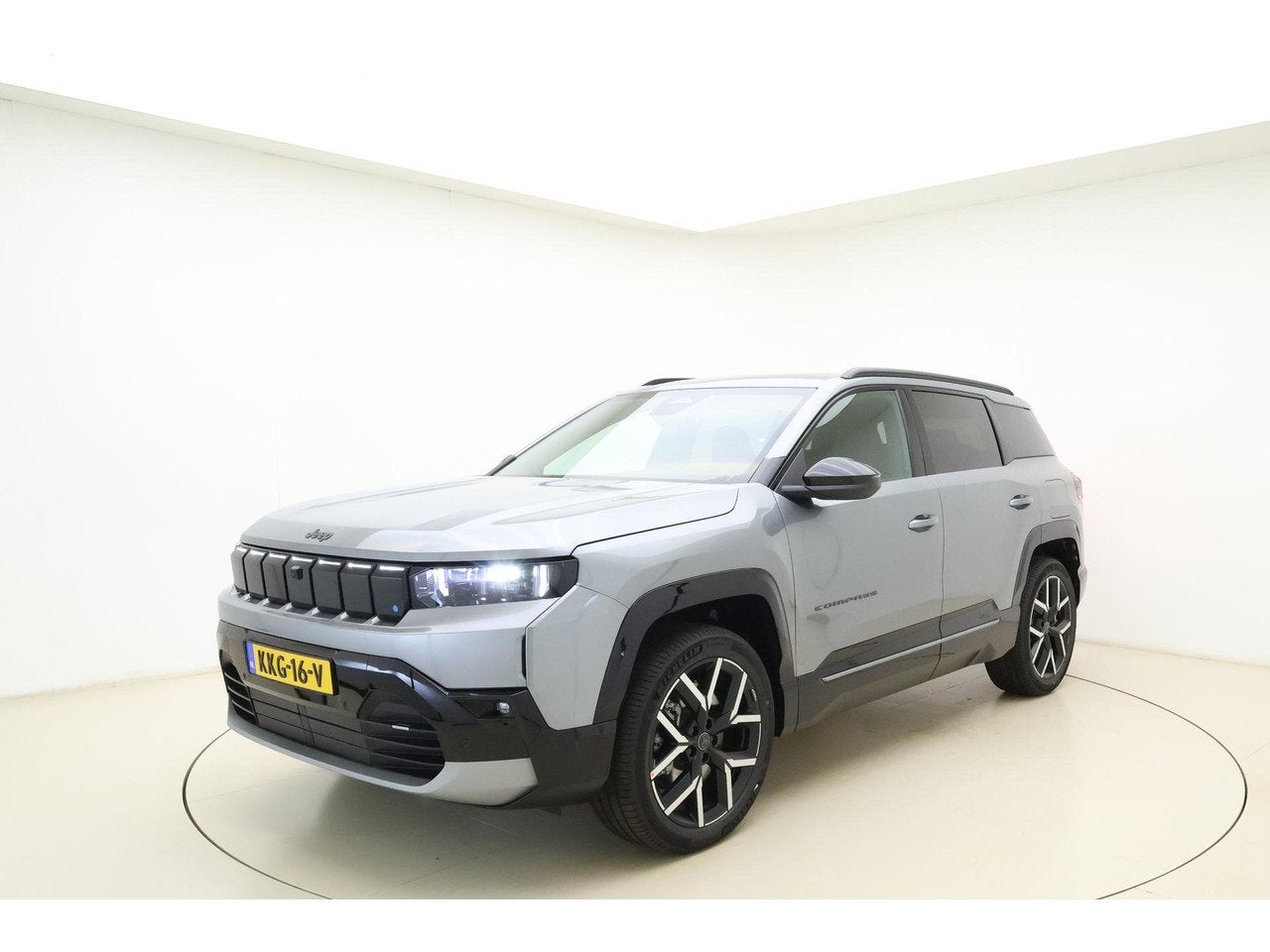 Jeep Compass First Edition 74 kWh | DEMO | Lederen bekleding, Auto's, Automaat, Gebruikt, 213 pk, Compass