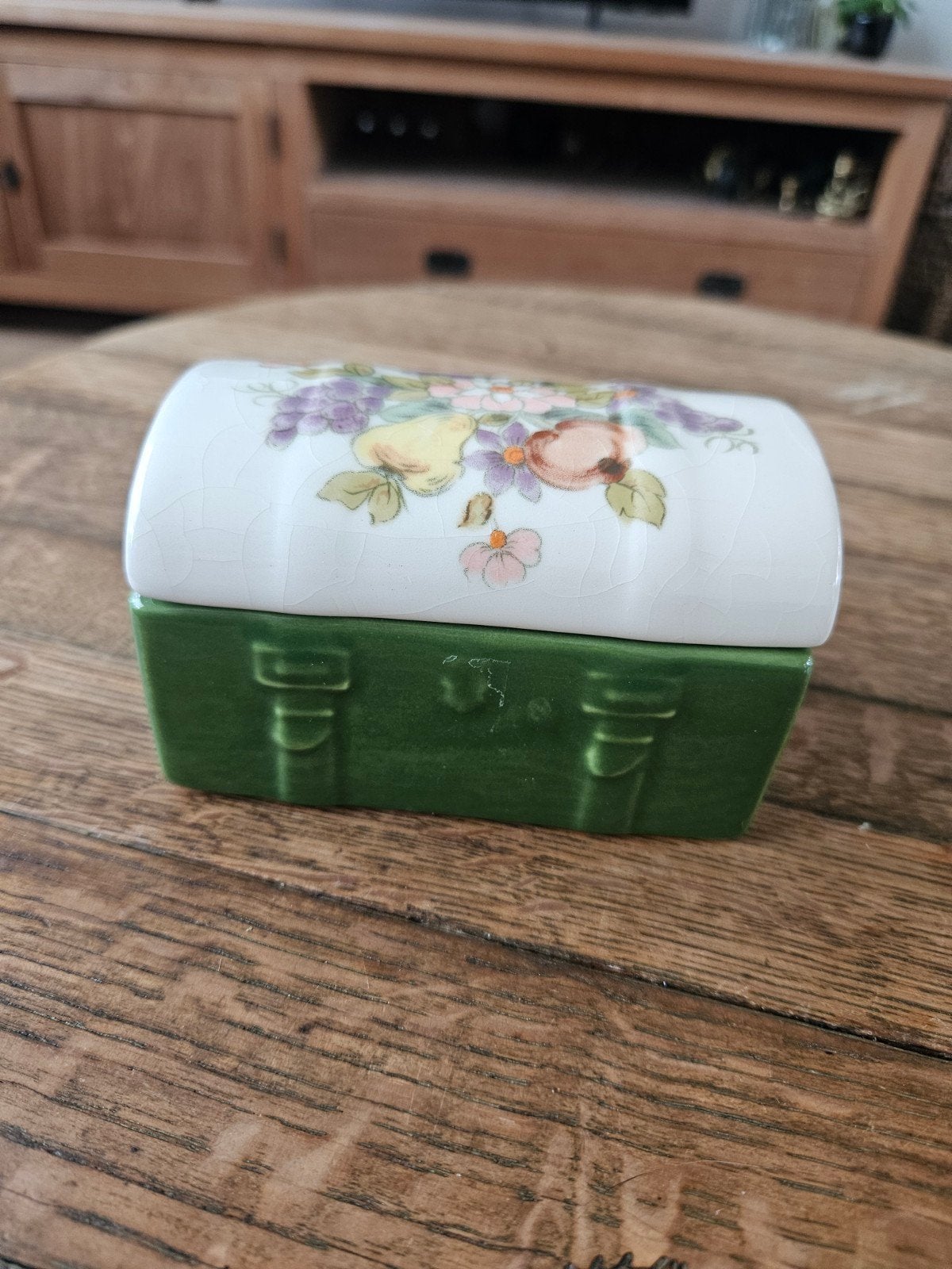 Vintage Zeller Keramik Schatkistje / Sieradendoosje, Ophalen of Verzenden