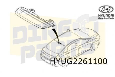 Hyundai i40 (8/11-5/15-) derde remlicht (LED) Origineel! 927, Auto-onderdelen, Verlichting, -, Verzenden, -, Nieuw