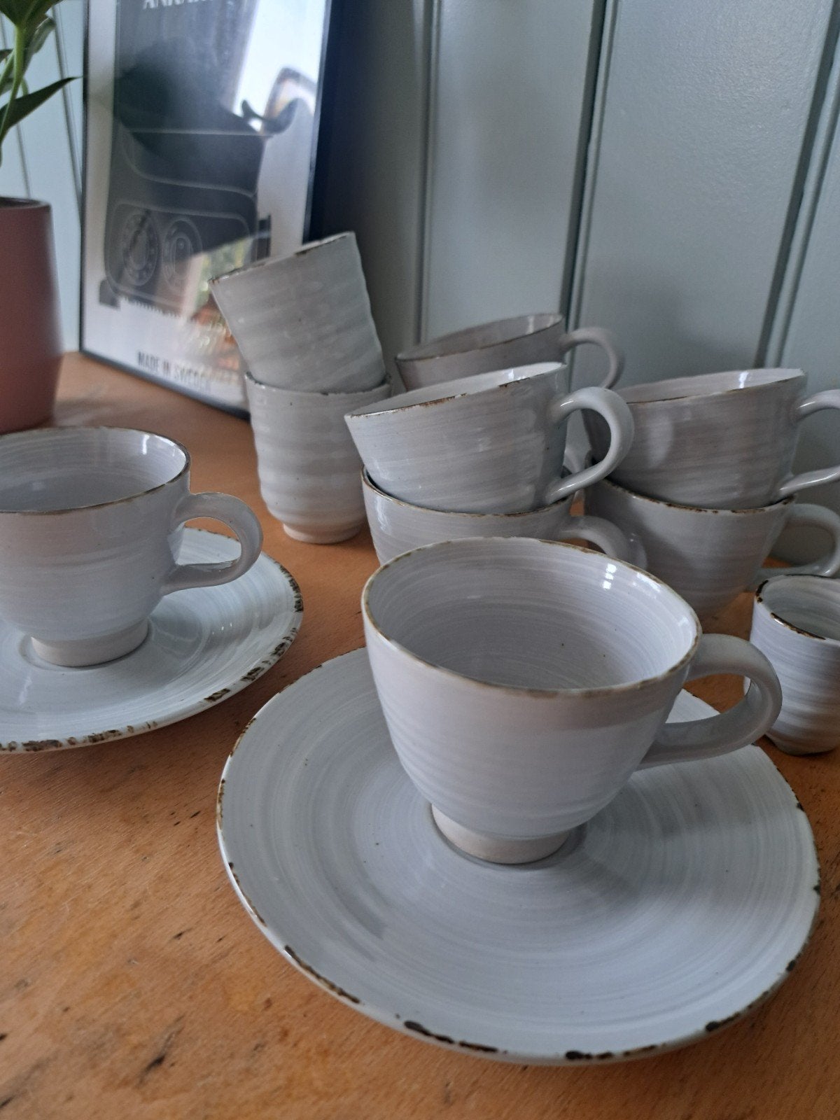 Cosy & Trendy porseleinen koffiekopjes, Ophalen, Zo goed als nieuw, Overige stijlen, Kop(pen) en/of Schotel(s)