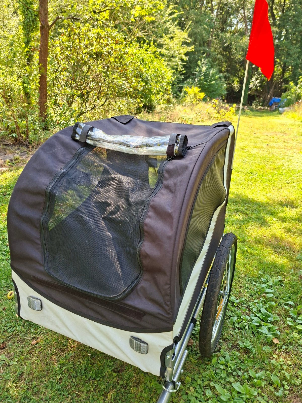 fietsenhondenkar te huur, Ophalen, Opvouwbaar, 20 tot 40 kg, Zo goed als nieuw