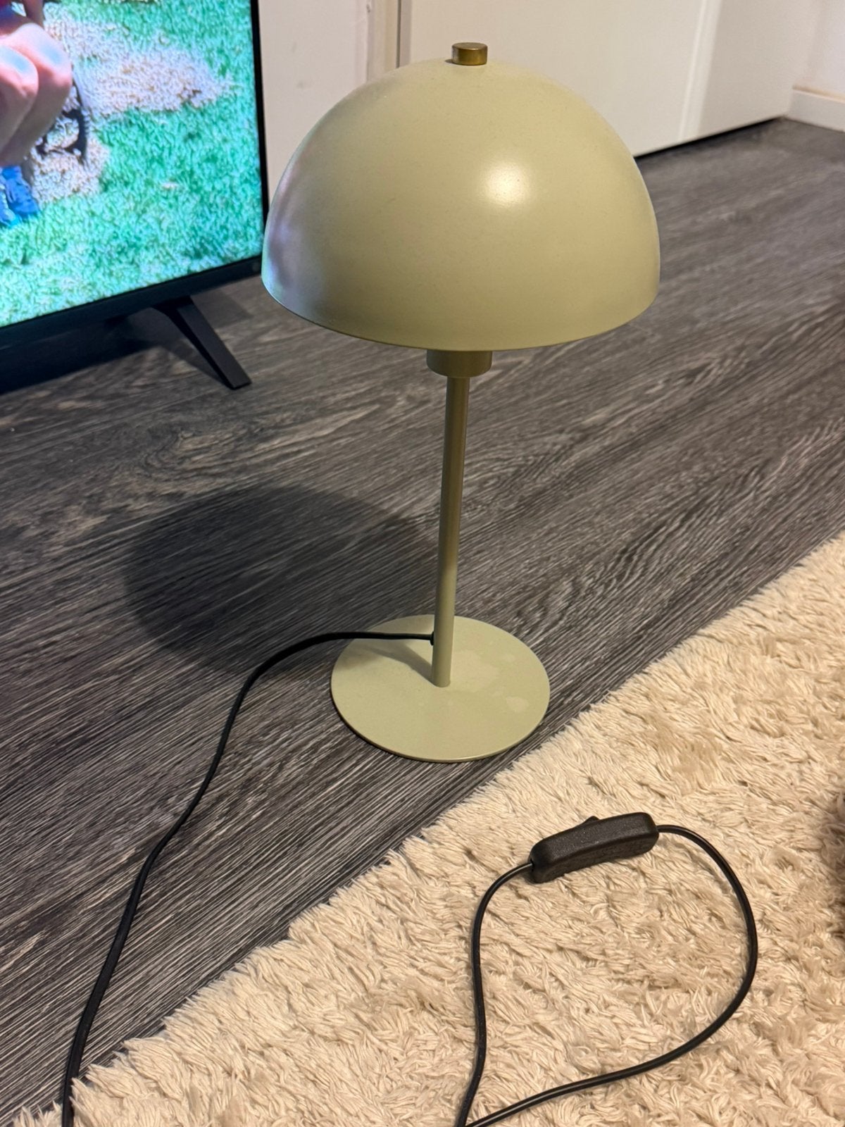 Tafellamp – groen/beige | Modern design, Beige, Ophalen of Verzenden, Zo goed als nieuw, Design