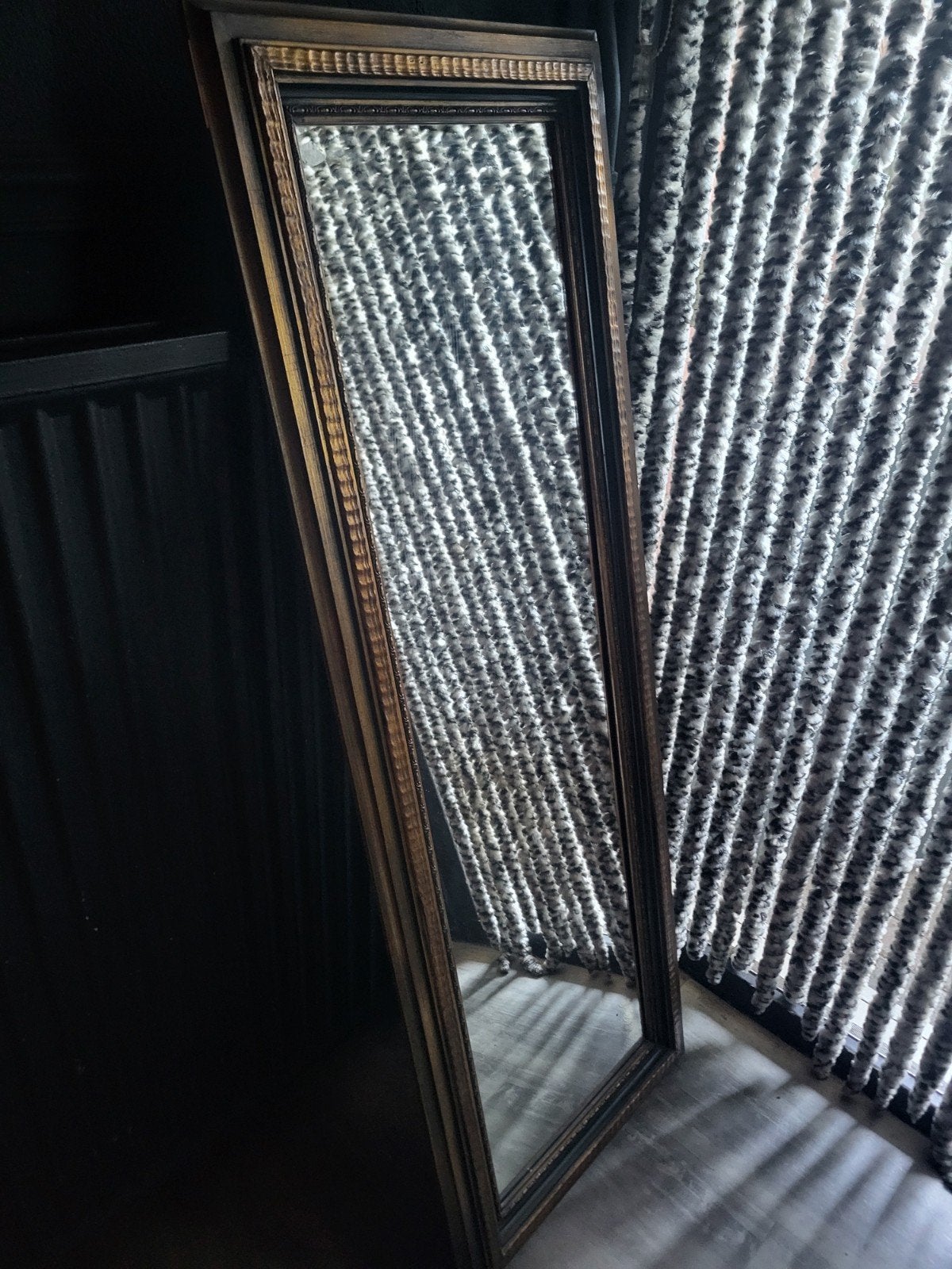 Mooie vintage spiegel 142x51 cm, Ophalen of Verzenden