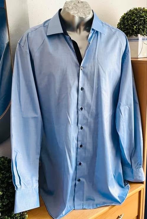 Eterna overhemd maat 48, Ophalen of Verzenden, Nieuw, Blauw, Overige halswijdtes